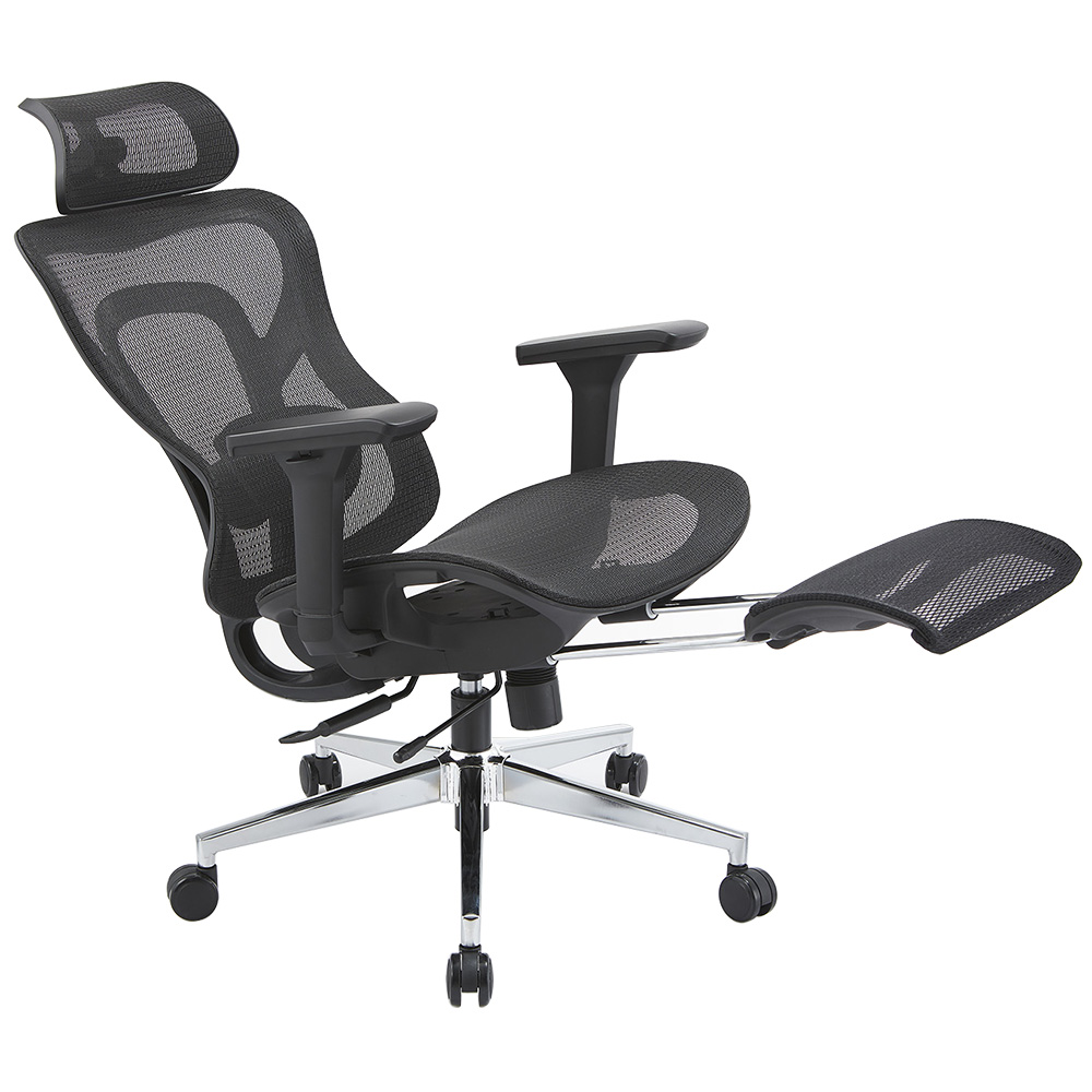 進(jìn)口網(wǎng)布全網(wǎng)時(shí)尚透氣辦公躺椅T2369AW灰色