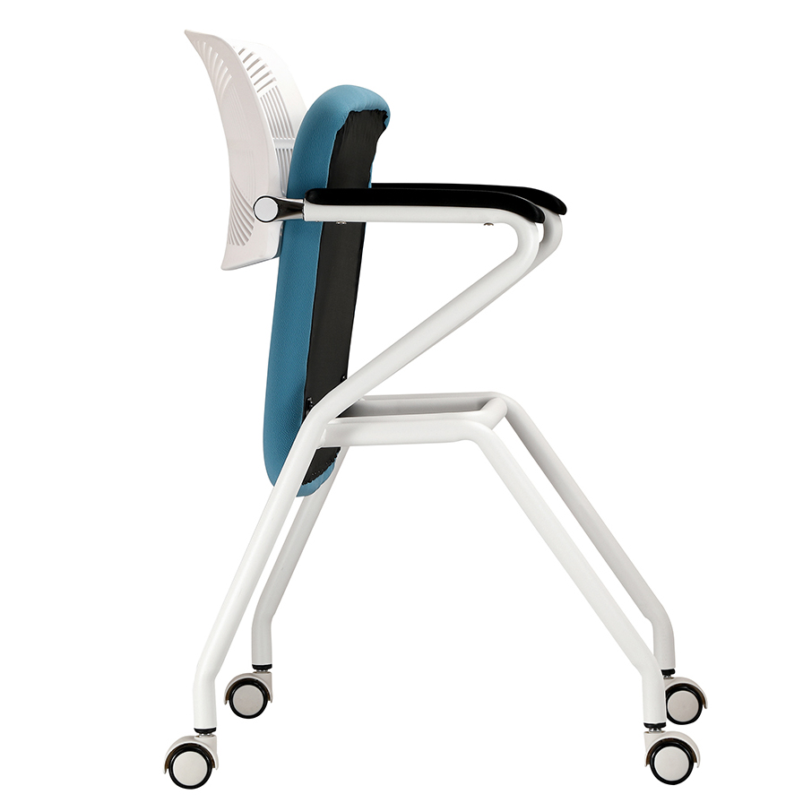 302D黑色背折疊培訓椅