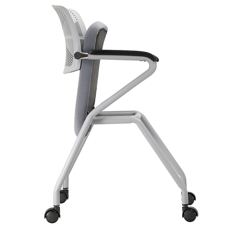 302D黑色背折疊培訓椅